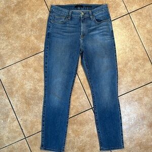 Jen7 by 7 For All Mankind High Waist Cropped Skinny Denim Jeans.  Sz 4